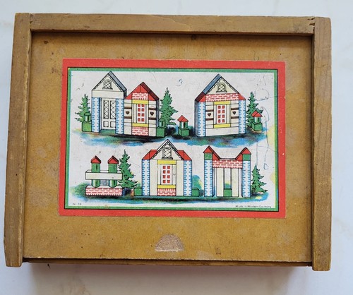 Antiker holzbaukasten - antiker,