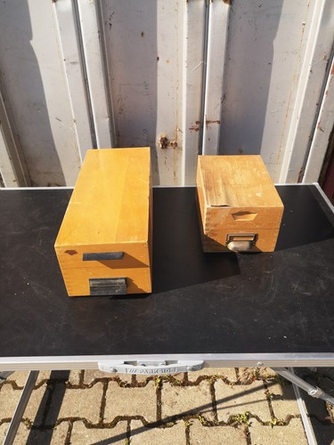 Alte karteikästen holz - alte,