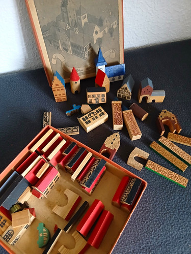 Antik holzbaukasten h - antik, v.