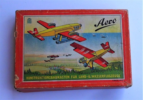 Alter holz baukasten - baukasten, flugzeuge